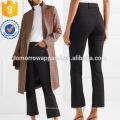 Distressed Cropped Hochhaus Flared Jeans Herstellung Großhandel Mode Frauen Bekleidung (TA3062P)